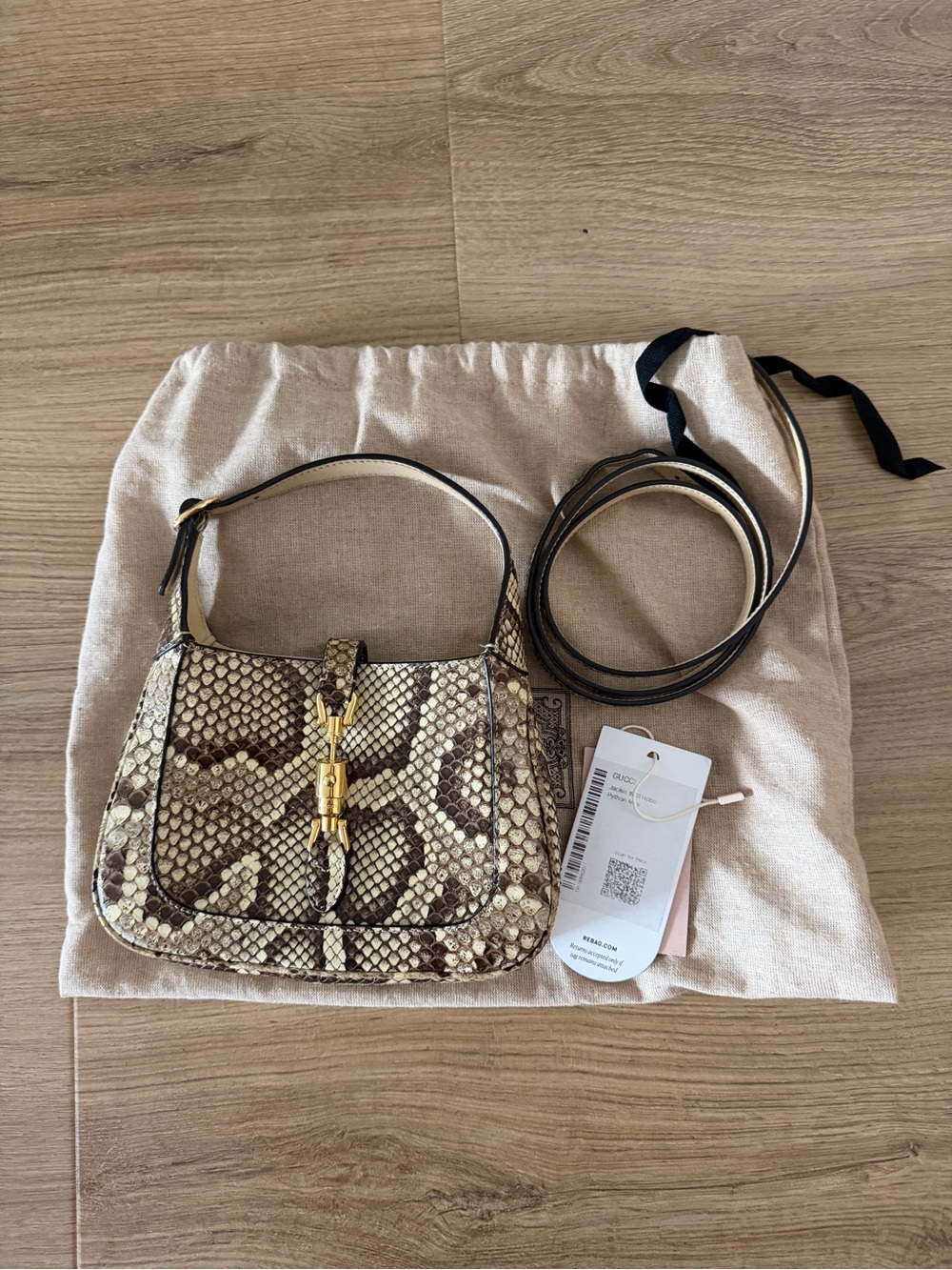 Gucci Mini Jackie Python Bag - Picture 6 of 8